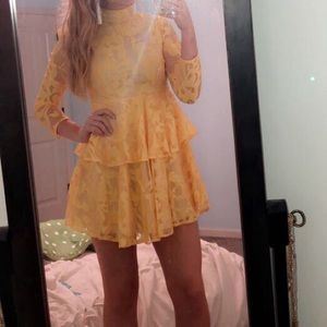 Yellow homecoming dress